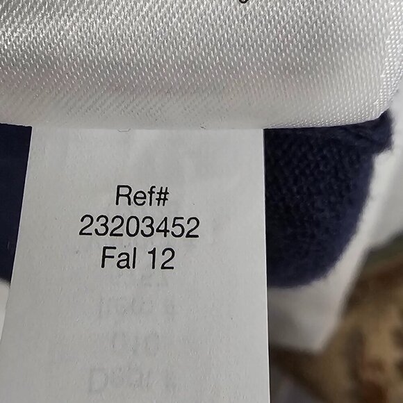 Eddie Bauer Navy and Orange Paisley Cardigan - Picture 11 of 12